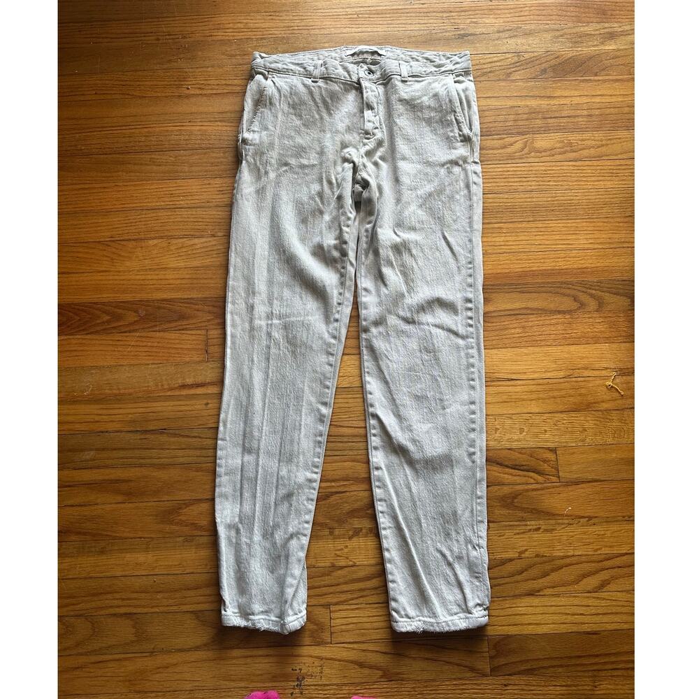 Zara Man 100% Cotton Light Wash Jeans – Raw Hem – Size 32